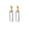 New Teeni Detachable Link Earrings In Two Tone Hoops