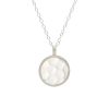 Best Silver Hammered Pendant Necklace Long