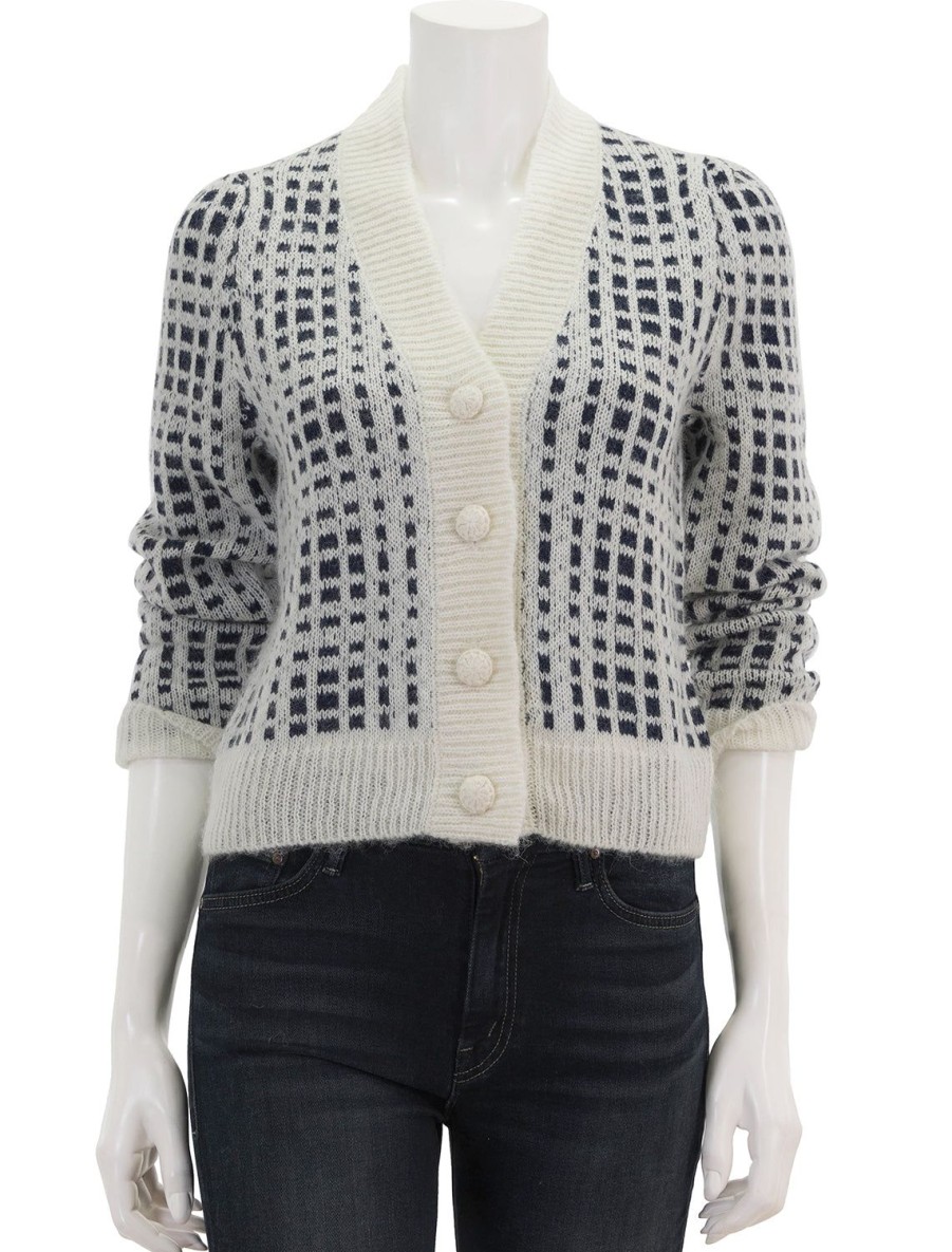 New Inez Femme Cardigan In Prep School Plaid Cardigans