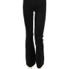 Hot Flare Pant In Black Compact Crepe Trousers