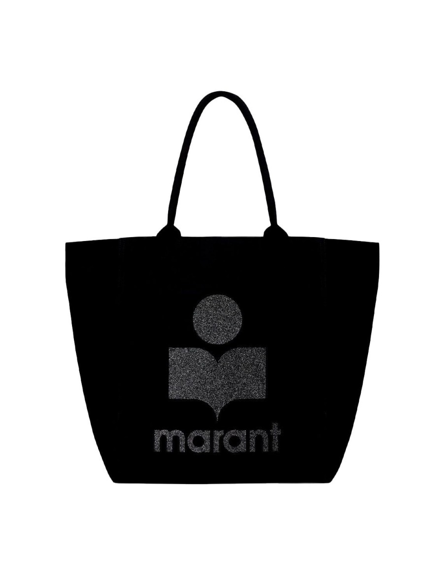 Online Yenky Tote In Black With Sparkle Logo Shoulder Bags