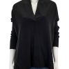 Clearance Oversized Shawl Collar Sweater In Black Pullover Sweaters