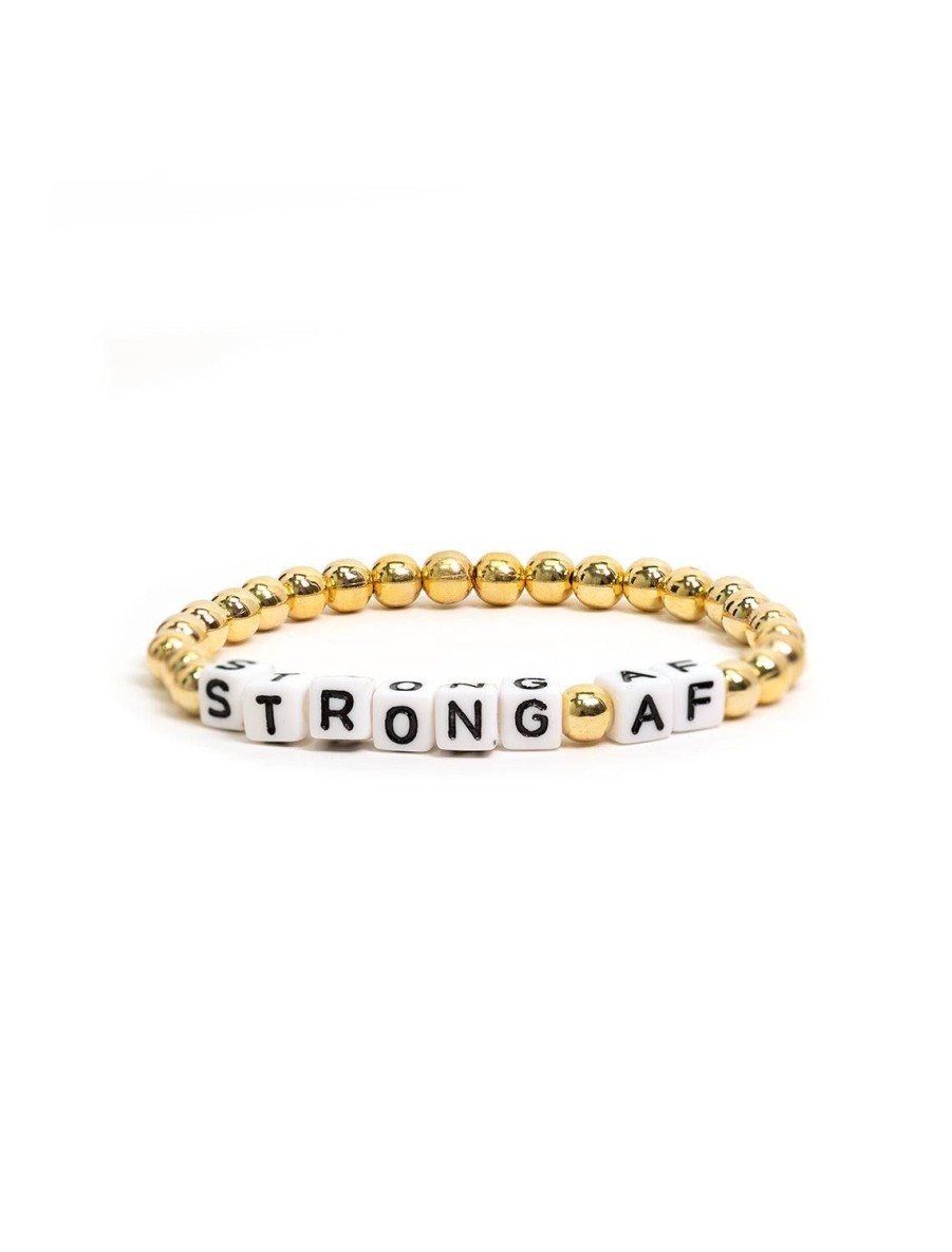 Best Strong Af Beaded Bracelet Beaded + Wrap