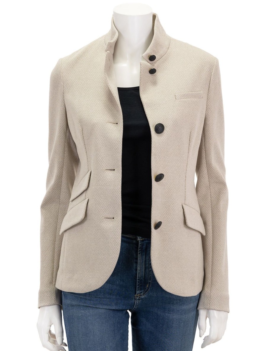 Online Slade Italian Plaid Blazer In Beige Blazers