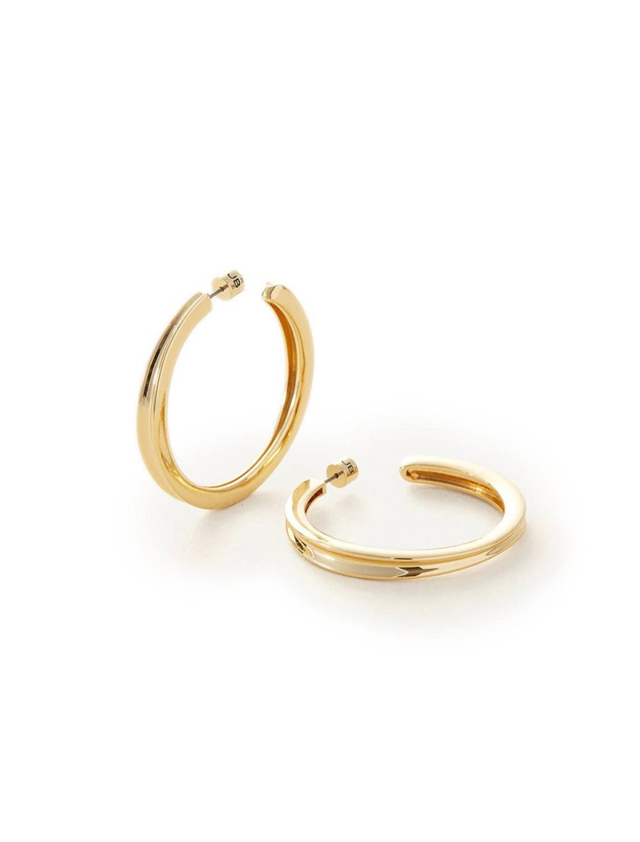 New Slim Doune Hoops In Gold Hoops