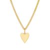 Best Amaya Heart Curb Necklace In Gold Chain Necklaces