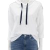 Hot Relaxed Superfine Slub Hoodie In White Lounge Tops + Sweatshirts