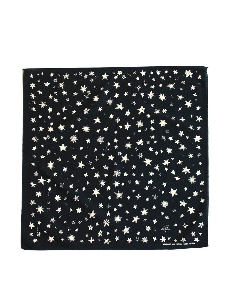 Clearance Star Field Bandana - Black Scarves