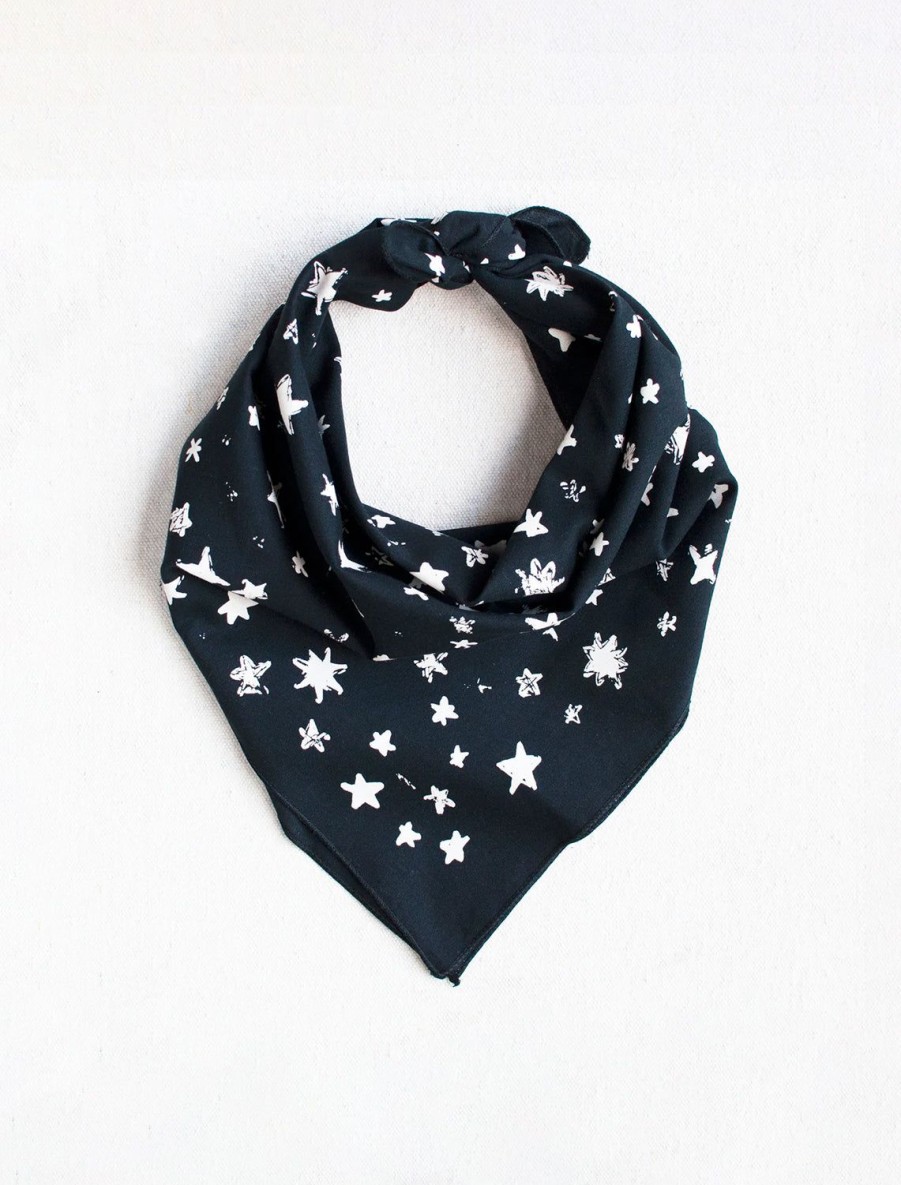 Clearance Star Field Bandana - Black Scarves