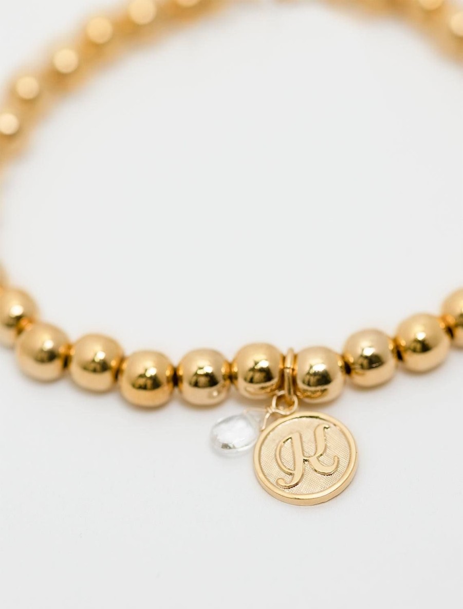 Wholesale Beaded Monogram Bracelet | K Beaded + Wrap