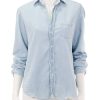 New Eileen In Classic Blue Tattered Wash Buttondowns + Shirts