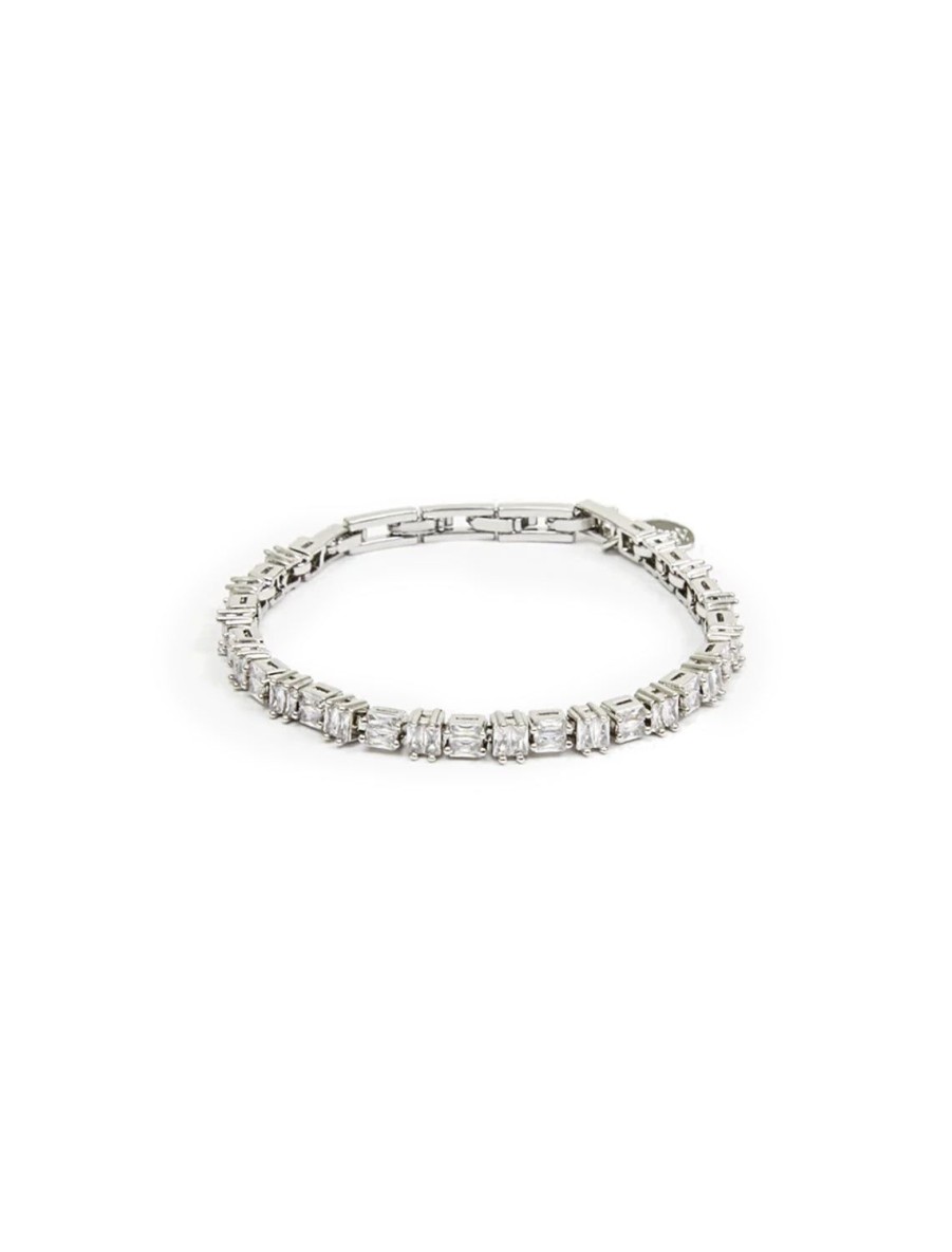 Best Checker Baguette Tennis Bracelet Statement