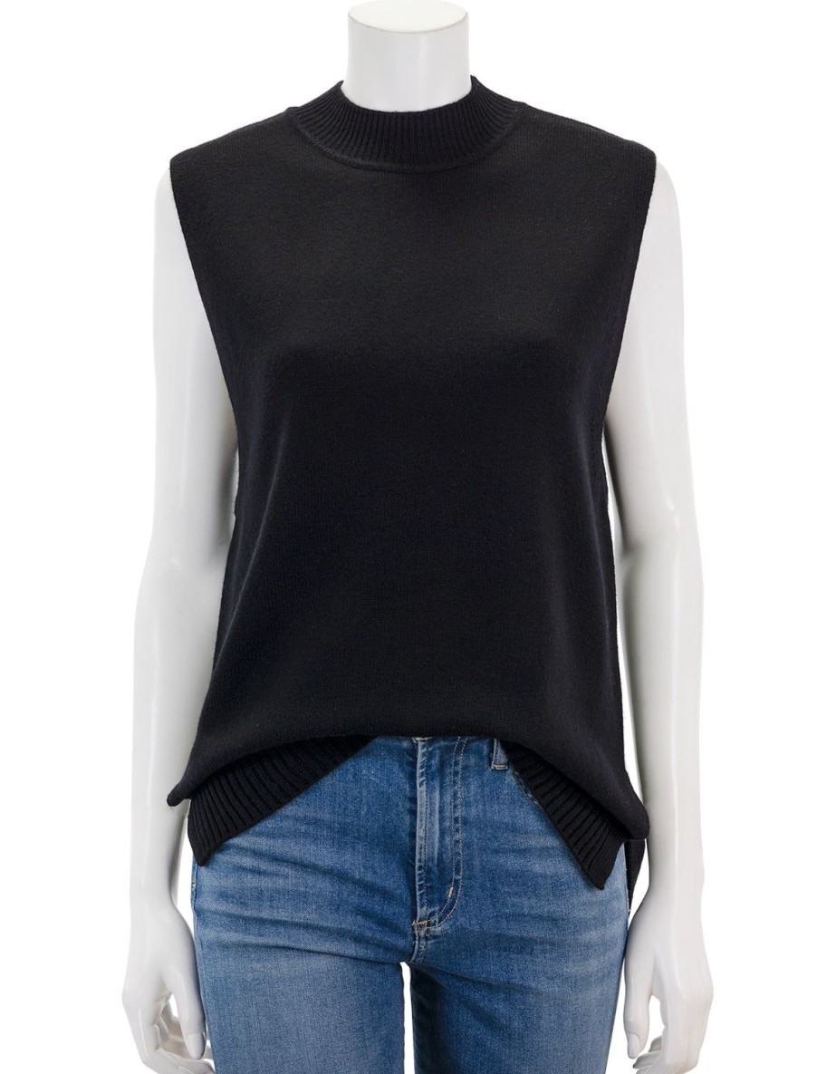 Online Chloe Pullover In Noir Turtleneck + Mock Neck