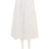 Best Gathered Utility Zipper Pocket Skirt In Optic White Skirts