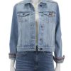 Wholesale Embroidered Denim Jacket In Light Denim Jean Jackets