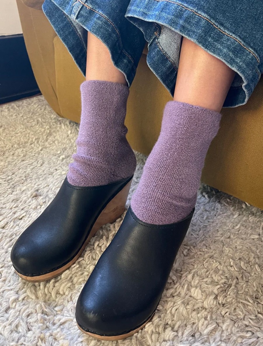 New Cloud Socks In Plum Socks