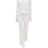 Online Gisele Rib Long Pj Set In White Pjs