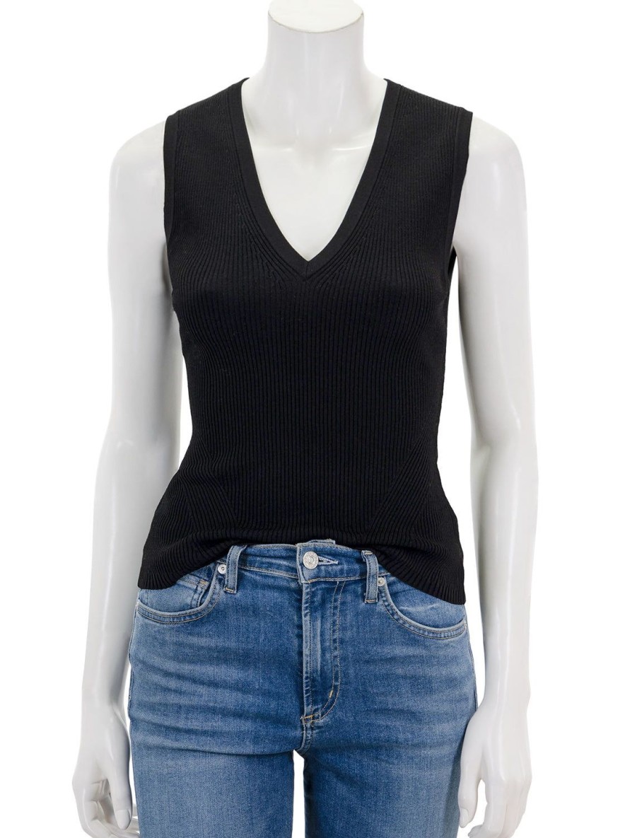 Best Sid Sleeveless Pullover In Black Pullover Sweaters