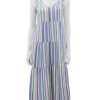 Clearance Corinne Maxi Dress In Cool Stripe Lounge Dresses