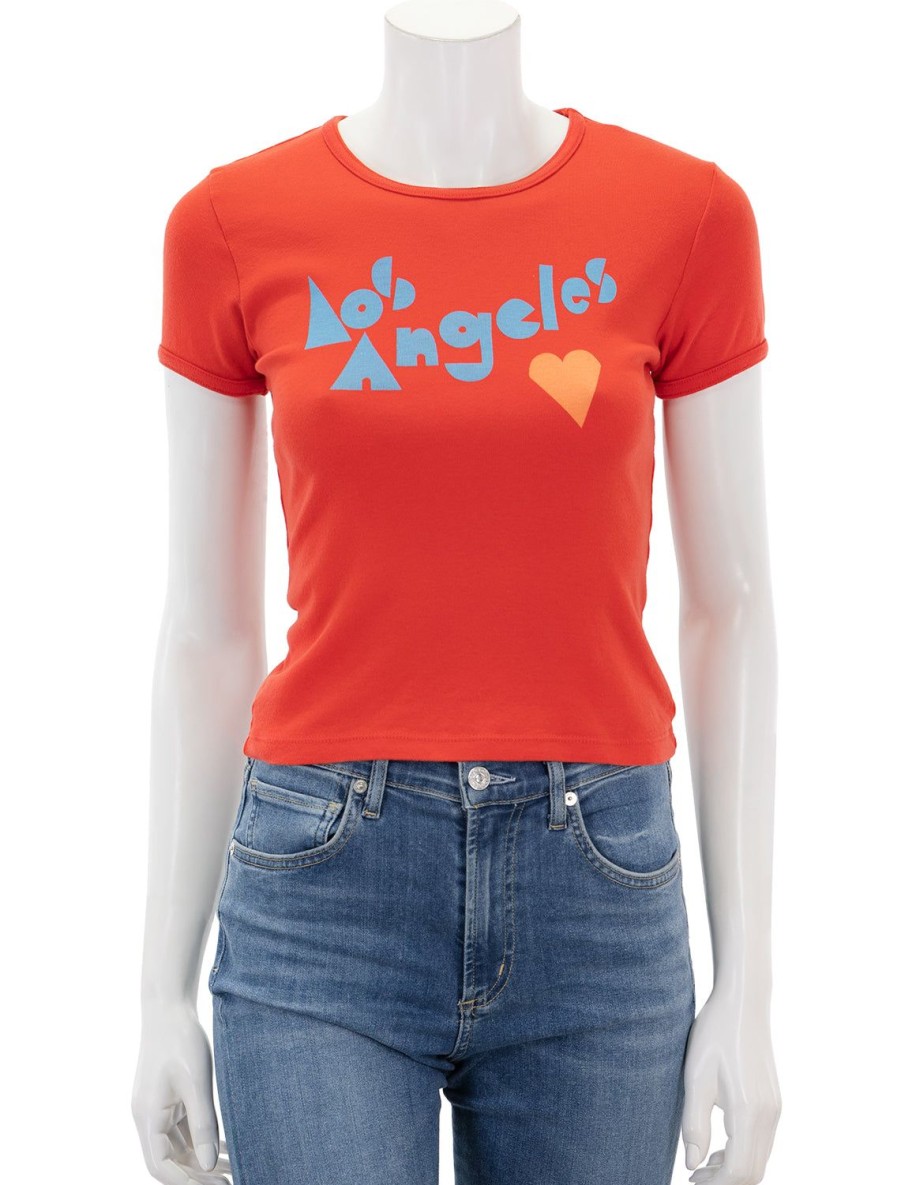 New The Itty Bitty Ringer Tee In La Love Tees