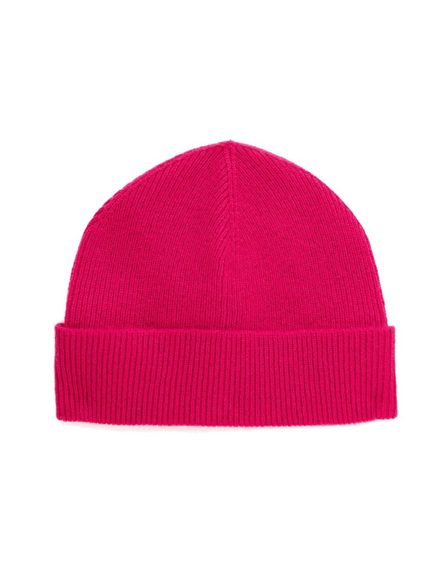 Online Ribbed Turnback Hat In Cherry Hats