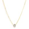 Hot Labradorite Solitare Necklace Delicate