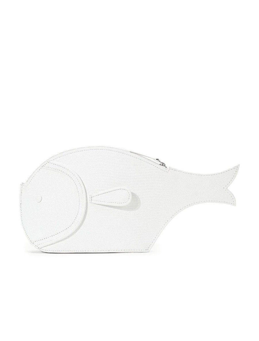 Clearance Pesce Leather Clutch In Paper Event/Night-Out Bags