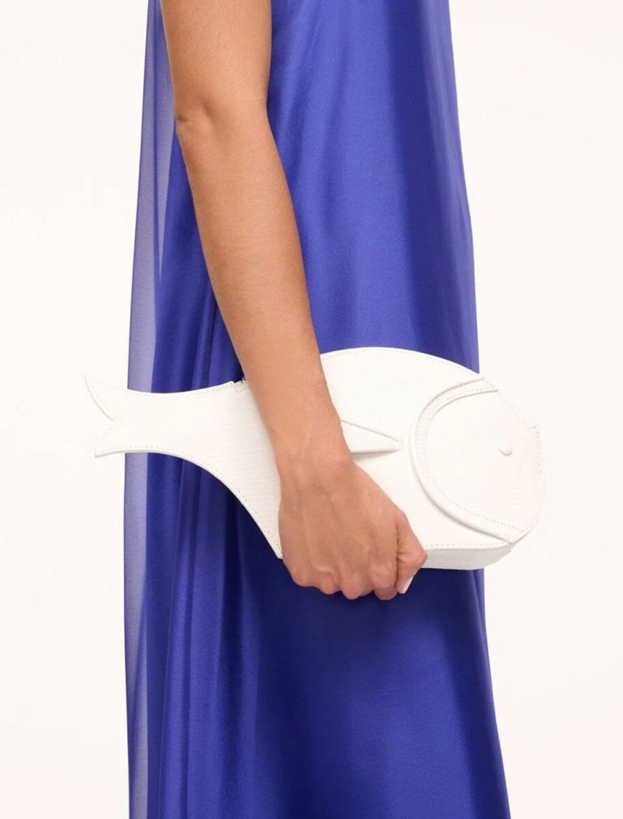 Clearance Pesce Leather Clutch In Paper Event/Night-Out Bags