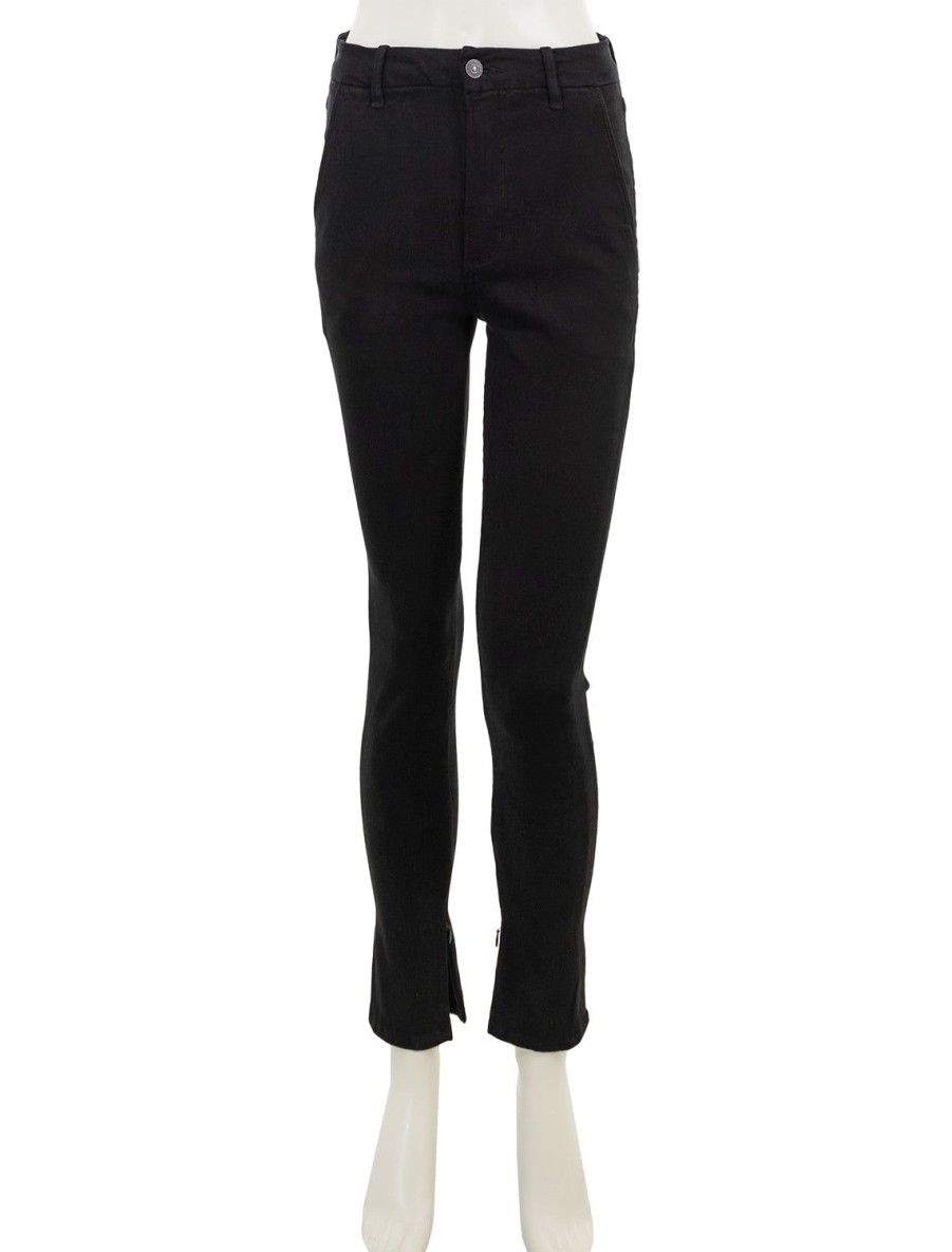 Best Jayla Split Skinny In Plush Black Skinny