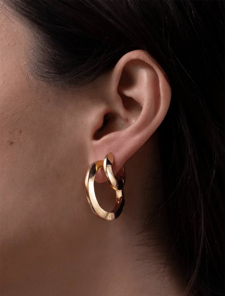 Clearance Toni Hoops In Gold Hoops