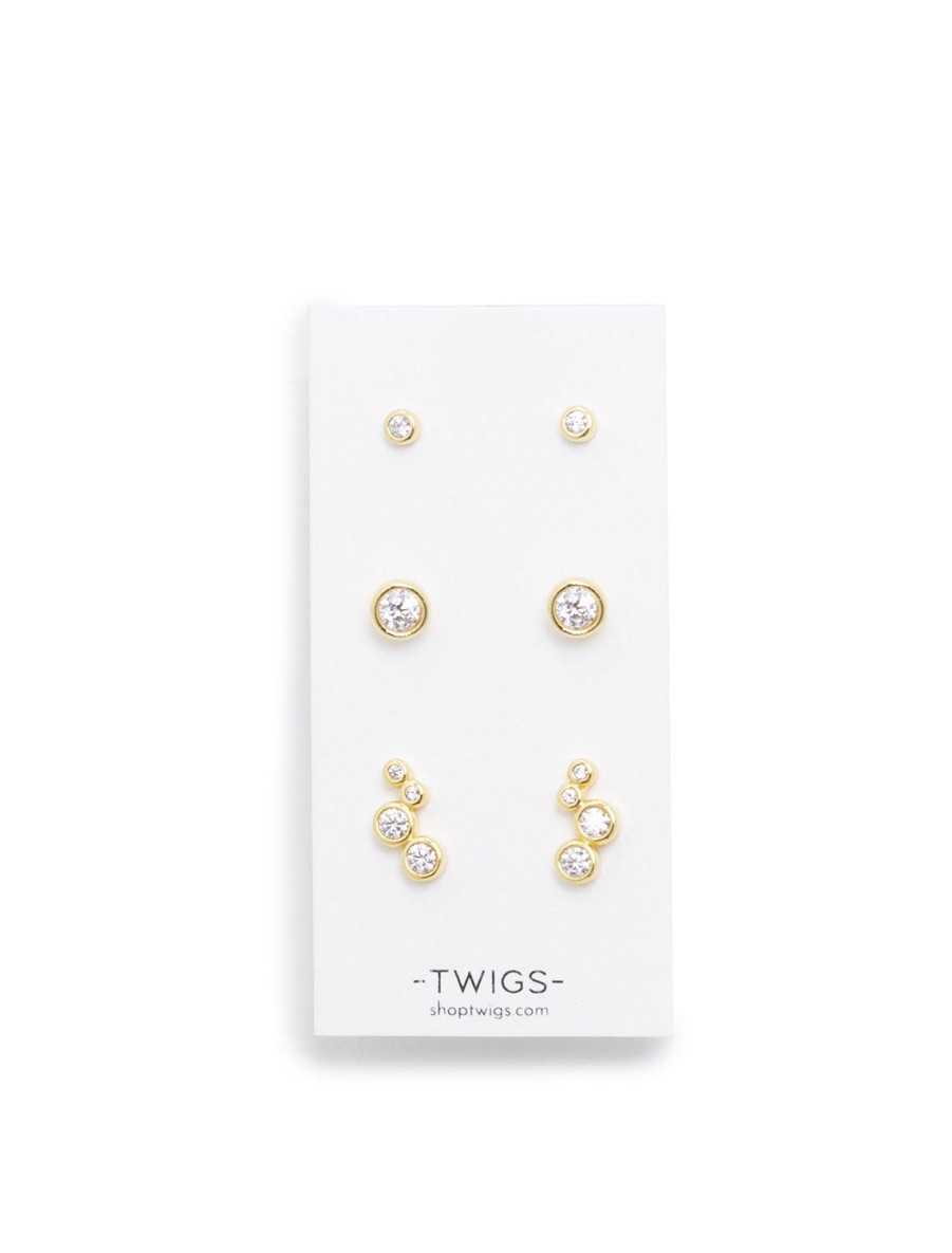 New Falling Star 3 Pc Earring Set Studs