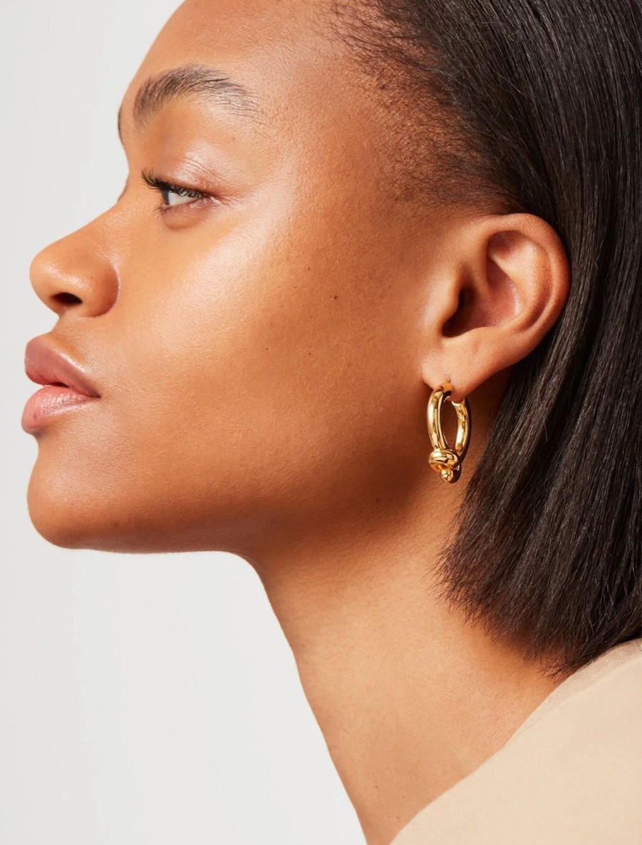 Online Maeve Hoops In Gold Hoops