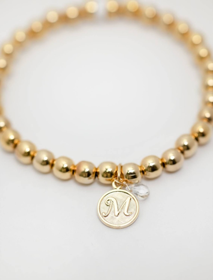 Best Beaded Monogram Bracelet | M Beaded + Wrap