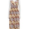 Hot Izzy Dress In Painter Floral Printed Dresses