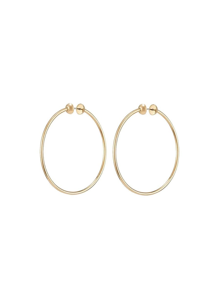 Clearance New Icon Hoops In Gold Medium Hoops