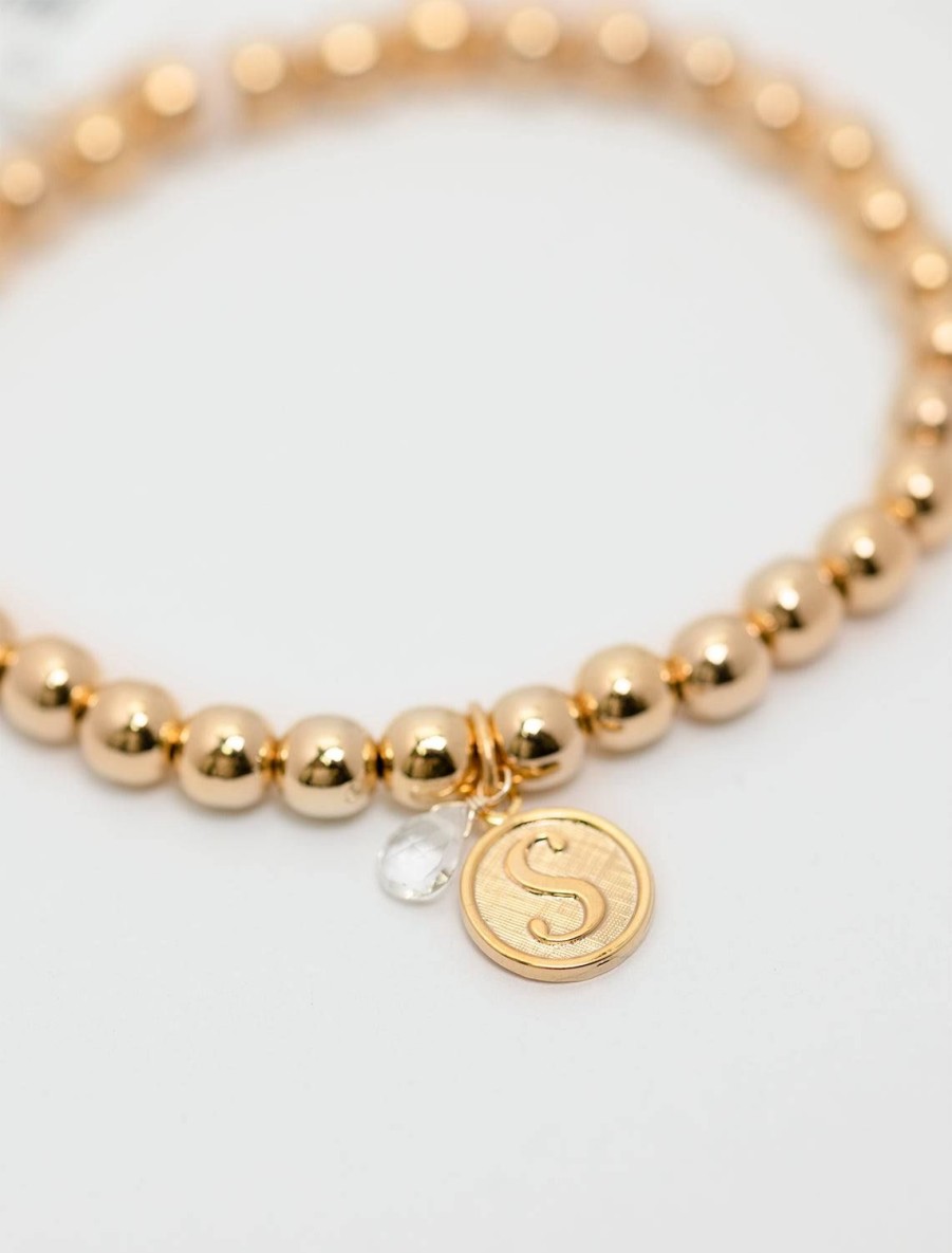 Best Beaded Monogram Bracelet | S Beaded + Wrap