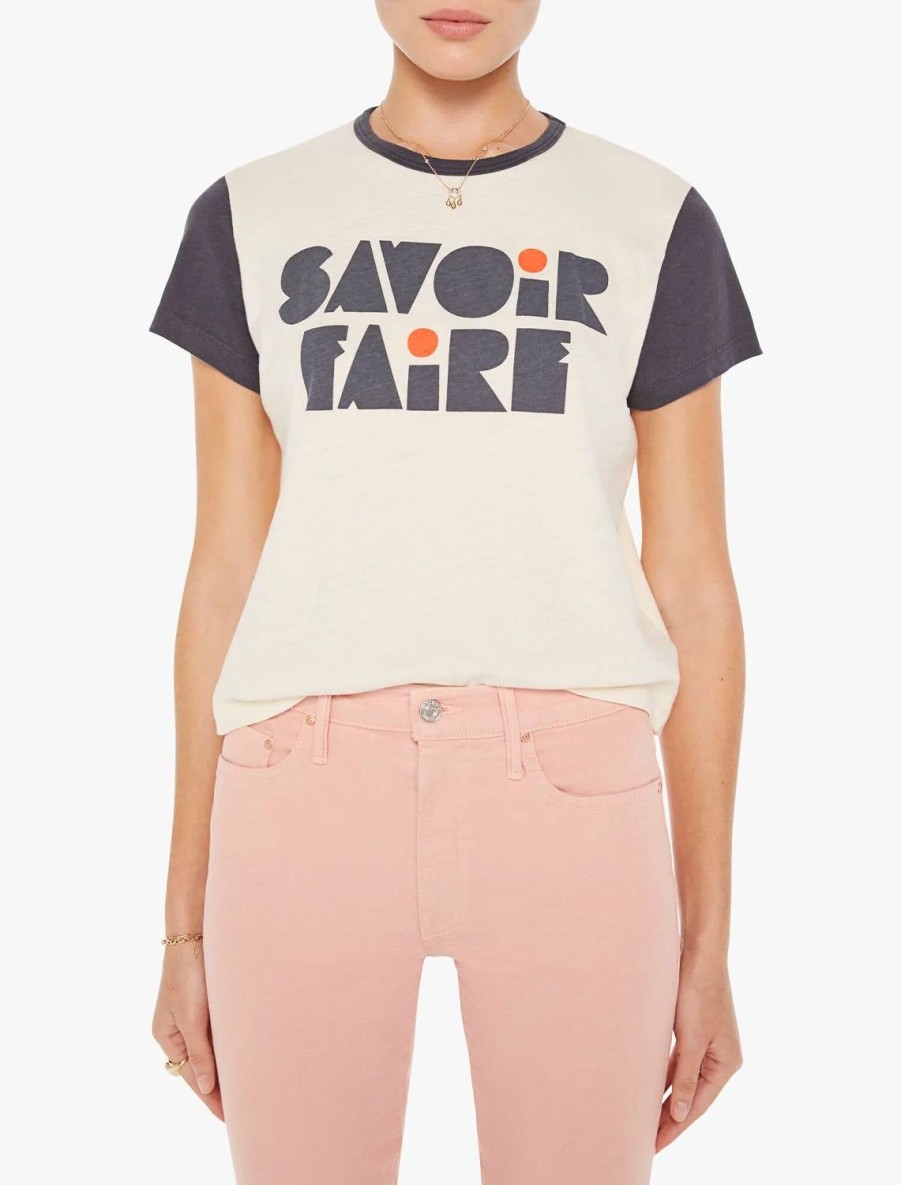 Clearance Savoir Faire Goodie Goodie Ringer Tee Lounge Tops + Sweatshirts