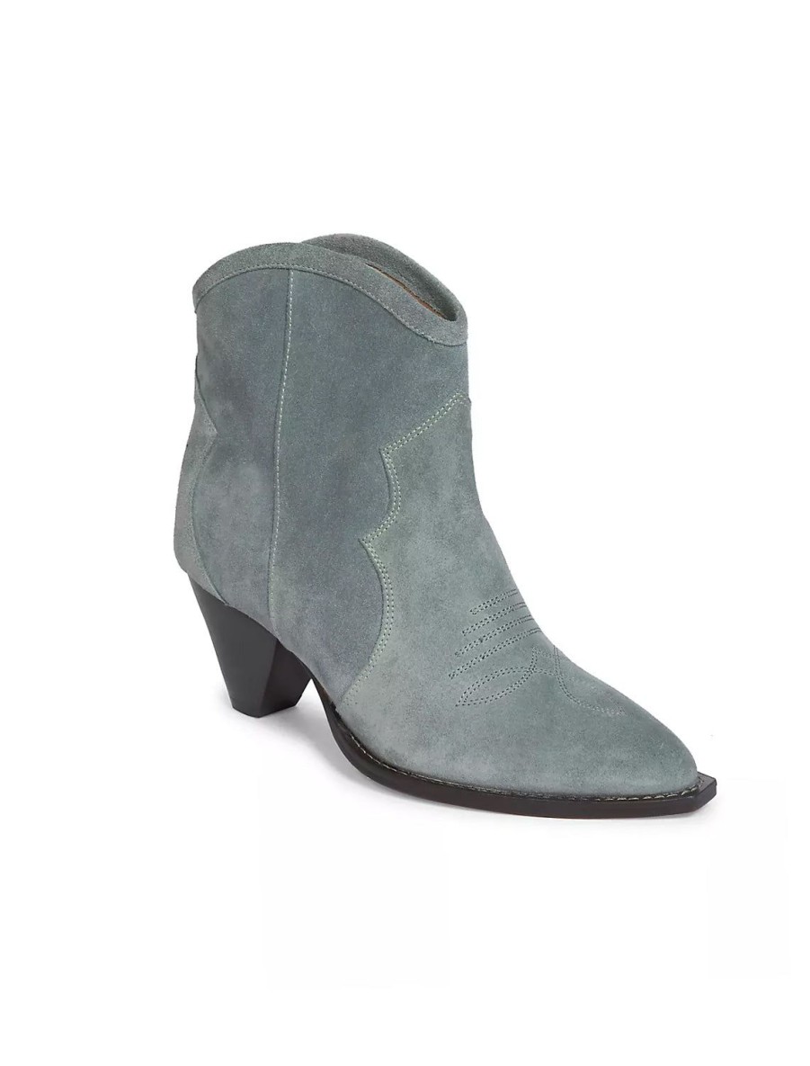 Wholesale Darizo Boot In Sea Green Heels + Wedges