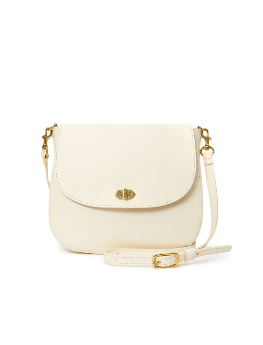 Wholesale Turnlock Louis In Cream Crossbody