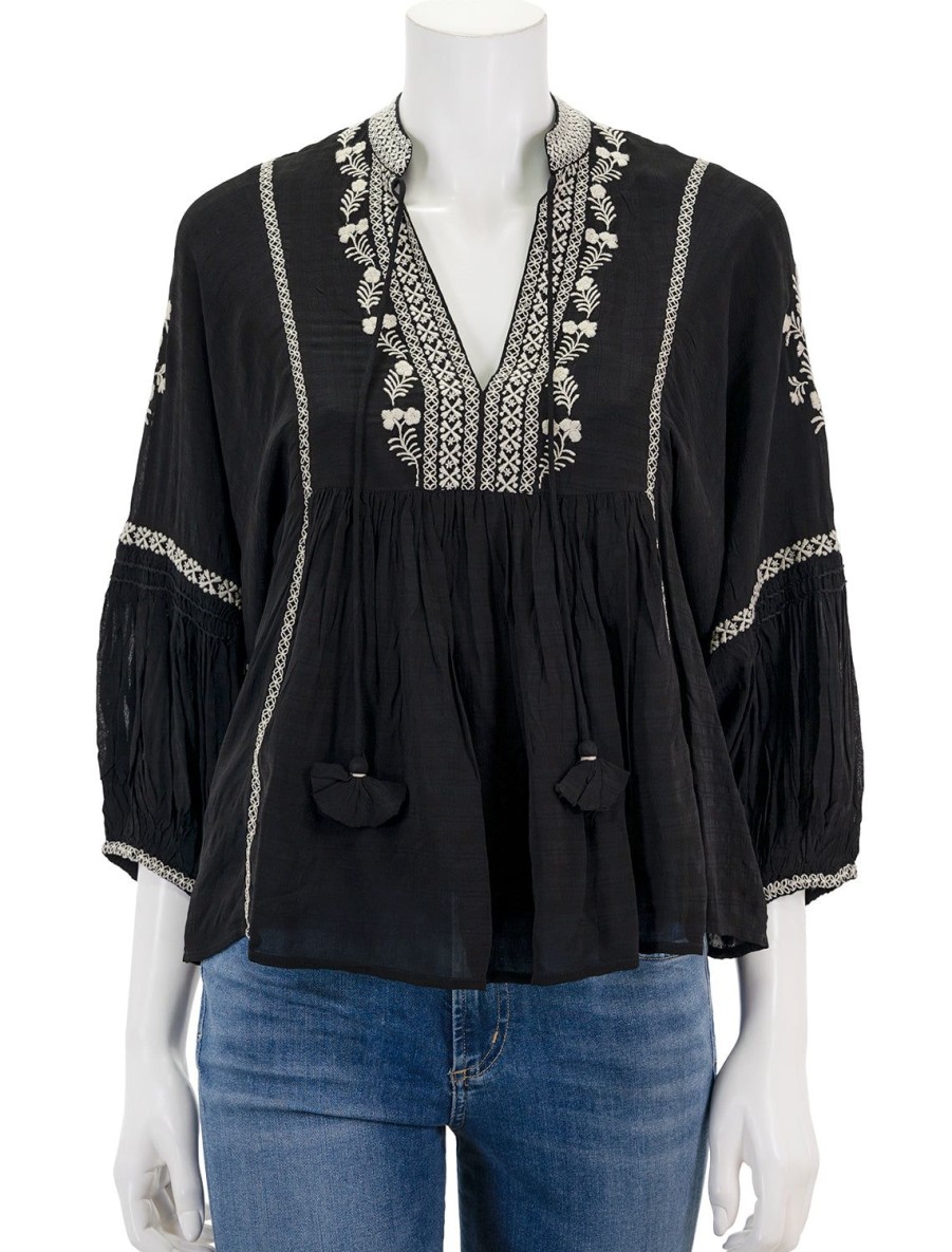 Online Baltic Blouse In Noir Blouses