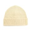 Clearance Ribbed Turnback Hat In Oatmeal Hats