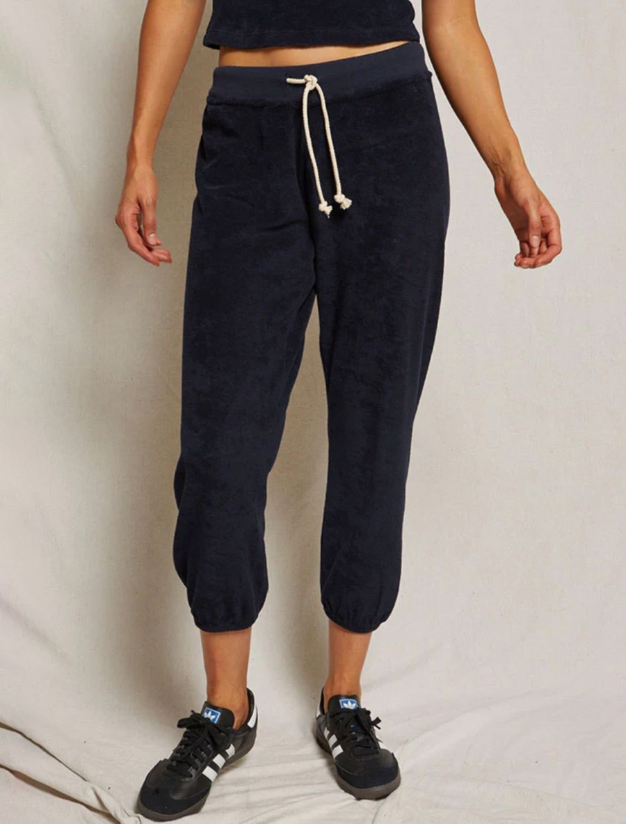 New Gogo Terry Jogger In Navy Lounge Bottoms + Sweatpants