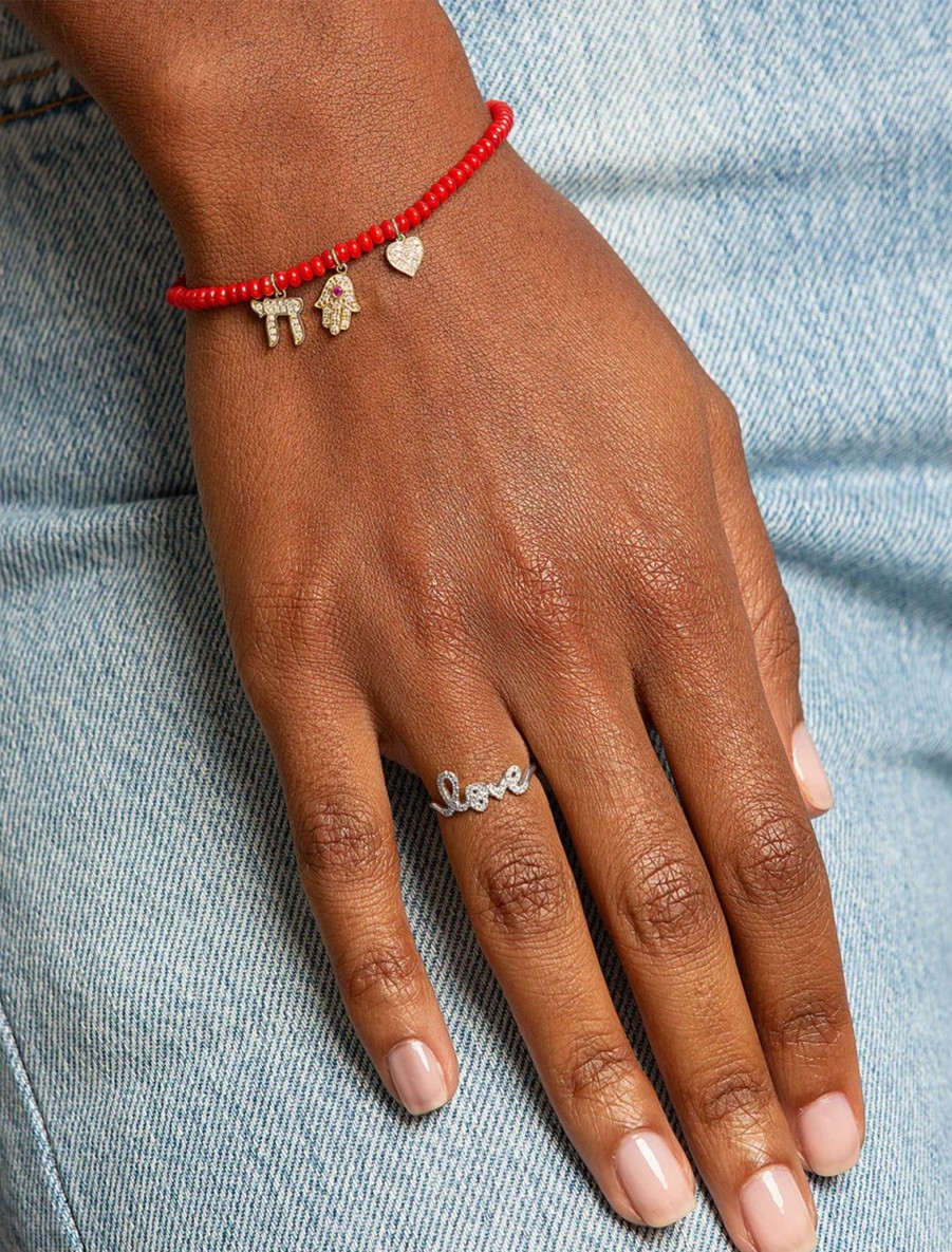 New Love Script Ring In White Gold Statement