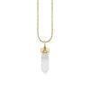 Clearance Long Carved Moonstone Necklace Delicate