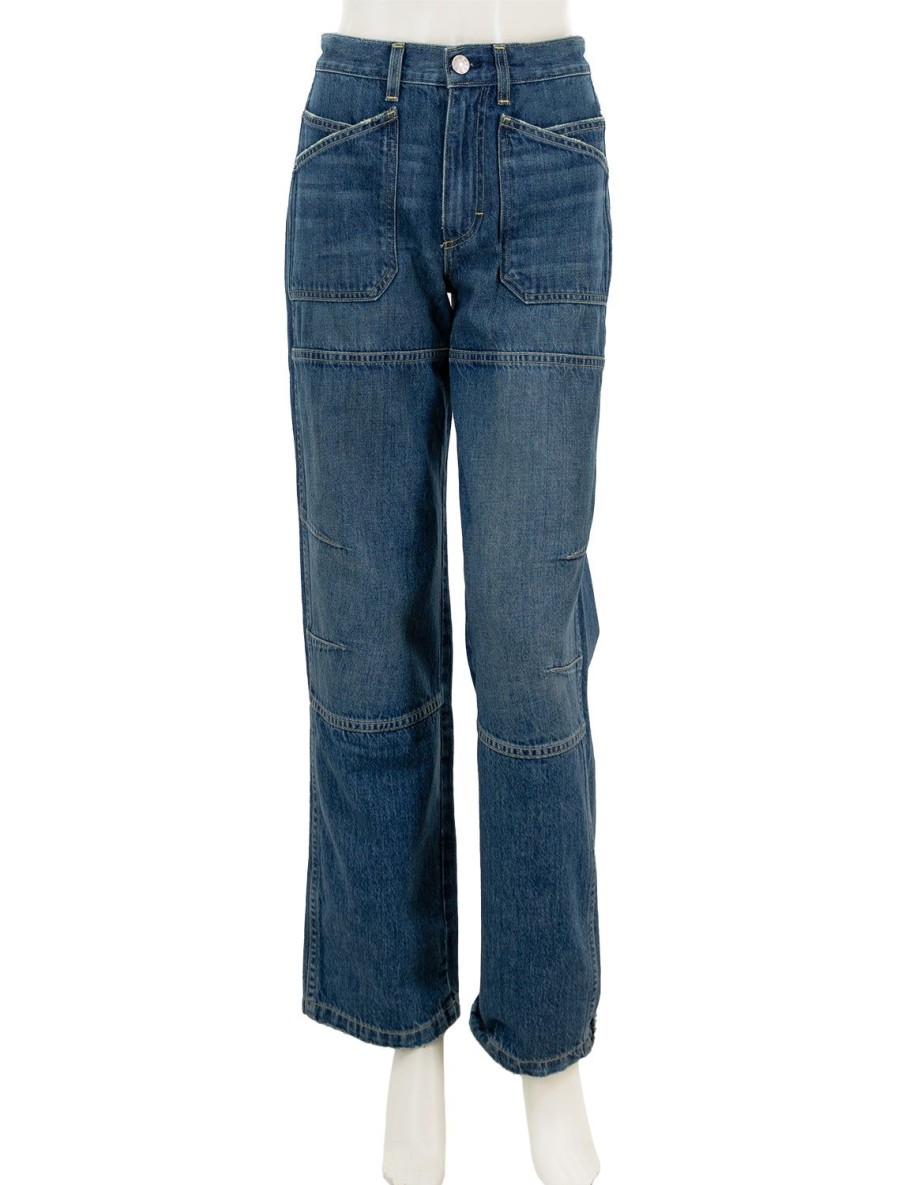 Hot Doris Utility Jean In Tease Wide Leg + Boyfriend