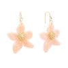 Clearance Pink Flower Earrings Drops