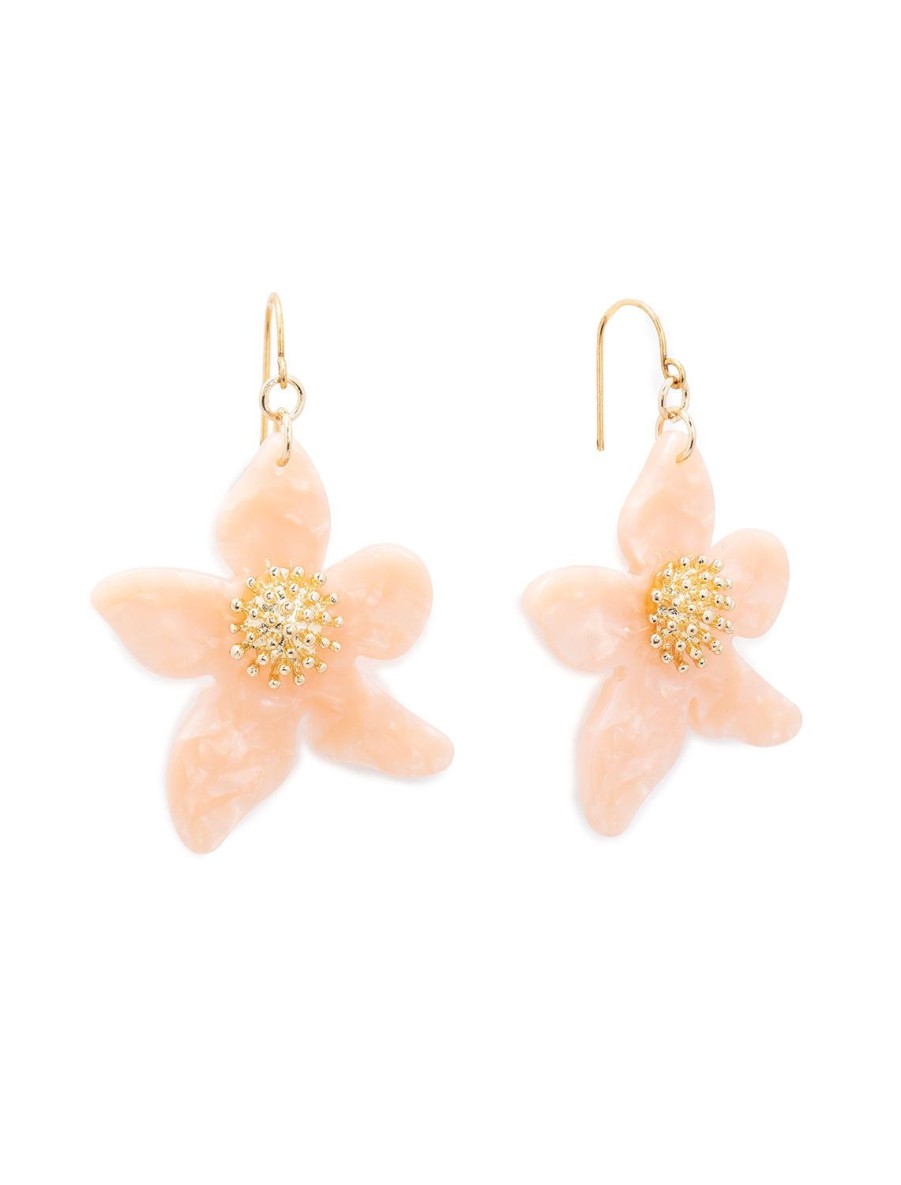 Clearance Pink Flower Earrings Drops