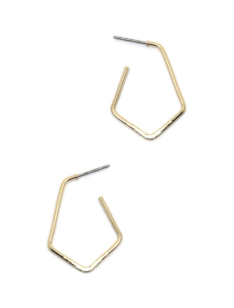 Wholesale Mini Greenwich Hoops In Gold Hoops