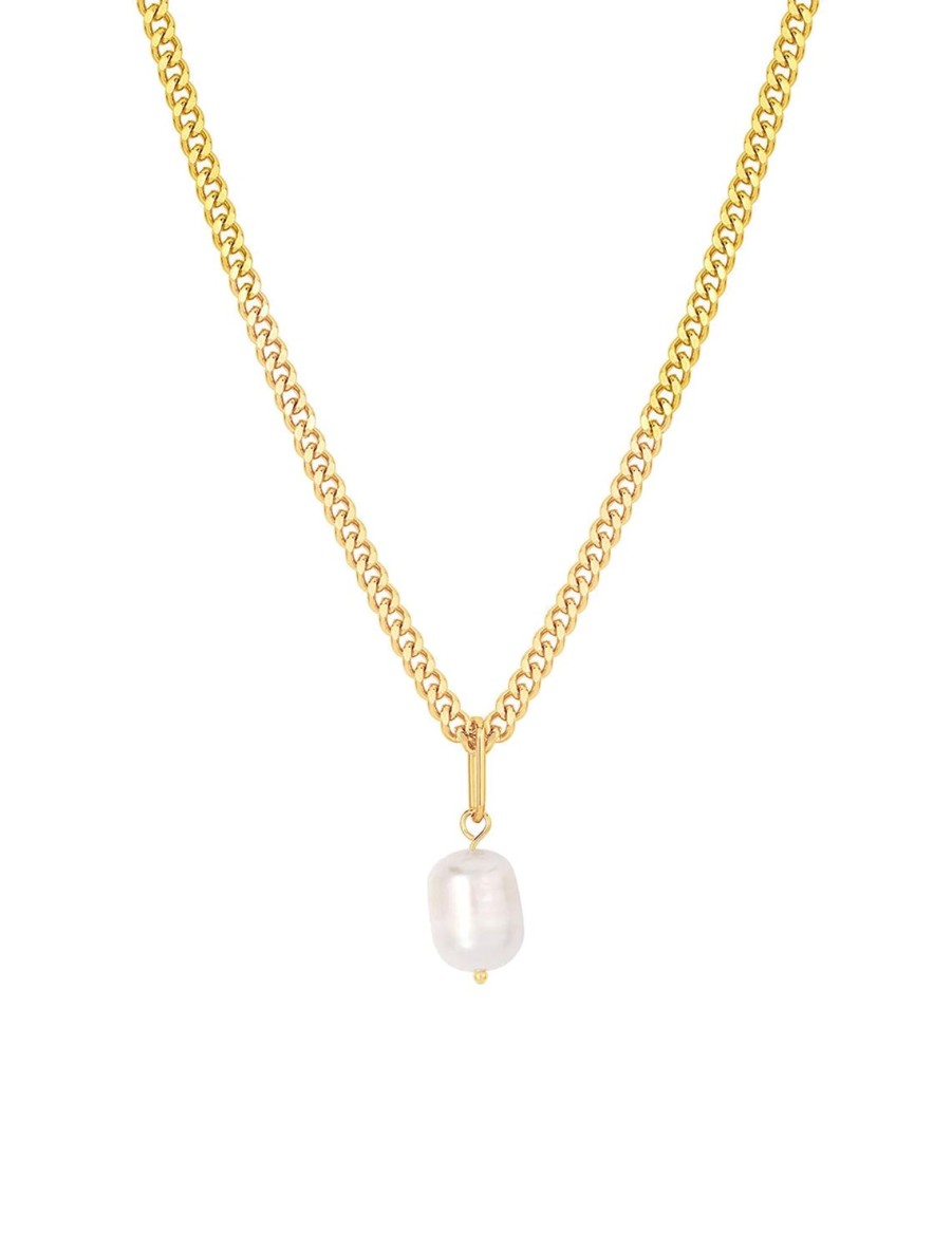 New Colette Pearl Curb Necklace Chain Necklaces