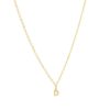 Clearance Initial And Cz Necklace In Gold | D Delicate